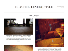 Tablet Screenshot of glamourluxurystyle.com